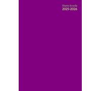 Diario Scuola Settimanale a5: Orizzontale ( Viola ) Tinta Unita - Agenda Scolastico: Scuola Elementari - Medie & Superiori - Bambina, Bambino & ... - Formato Piccolo - Senza Anelli né Spirale.