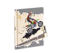 Diario secreto 14,5 x 18 cm con candado de metal y 2 llaves