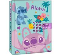 Diario Secreto A5 Disney Lilo & Stitch Kids Licensing Con Cerradura De Código, Sonidos Y Páginas Rayadas (con Pilas Lr44)