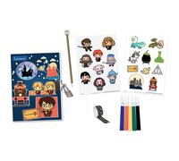 LEXIBOOK, Harry Potter, Agenda Secreta electrónica con Accesorios, Efectos Luminosos, candado y Llave, Pegatinas, bolígrafo, 100 páginas, Azul, SD30HP