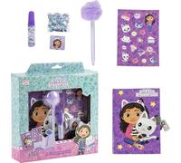 Diario Set Gabby’s Dollhouse - Diario con Fuzzy Pen, Stickers y Accesorios de Papelería Temáticos para Niñas que Disfrutan Escribir, Dibujar y Crear con Imaginación junto a Gabby