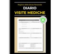 Diario Visite Mediche: Registro della salute personale per monitorare appuntamenti, esami, diagnosi e farmaci. Modulo strutturato per pazienti e caregiver.
