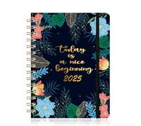 Diary 2025, A5 Diary 2025 Week to View, Diary runs from January 2025 to December 2025, Weekly Diary Organizer Planner, 2025 Diary with Pen Holder, Elegant Hardcover, Elastic Closure 21.5 x15.5 x1.5 cm
