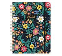 Diary 2025, A5 Week To View Full Year Planner, Runs from January 2025 to December 2025, with Twin-wrie Binding, Weekly & Monthly Planner, A5 Diary 2025 Week to view, Month Tabs, 21.5 x 15.5 x 1.5 cm
