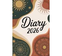 Diary 2026: Boho Aesthetic Daily Planner for Women: Yearly Overview, Monthly Calendars, One Page Per Day Dated Journal, Goal Setting and Planning & ... - Mandala-Inspired Design Art Cover