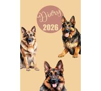 Diary 2026: German Shepherd | A5 Week to View Dated from Jan 2026 to Dec 2026 | Weekly Planner Agenda Personal Organiser with mini-Calendars