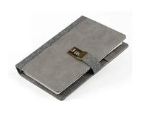 Diary A5 Notebook With Lock Journal Binder Notepad Ring Bullet Note Book Office Agenda Planner Spiral Retro Stationery Organizer Para Organizar y Tomar Notas(Grey)