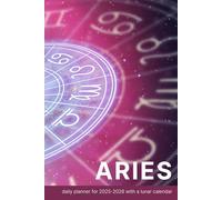 Diary and planner by zodiac signs. Aries: Astrological notebook for 2025-2026 with a lunar calendar