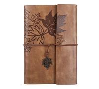 Diary Leather Cover Travel Notebook Retro Strap Triple Fold Loose Leaf Journal Para escribir y tomar notas(Brown)