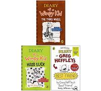 Diary of a Wimpy Kid Book 7-8 and World Book Day : 3 Books Collection Set (The Third Wheel, Hard Luck & Diary of Greg Heffley's Best Friend)