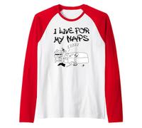 Diary of a Wimpy Kid I Live for My Naps Funny Camiseta Manga Raglan