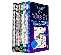 Diary of a Wimpy Kid Series 12-17 Collection 6 Books Set By Jeff Kinney (Diper Overlode [Hardcover], The Getaway, The Meltdown, Wrecking Ball, The Deep End, Big Shot)