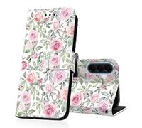 DiaryTown Funda para Samsung Galaxy A57 5G Cartera Carcasa Libro de PU Cuero Tapa Flip Folio Case Dibujos Ranura Tarjeta Función Soporte Antigolpes Protectora Cover Galaxy A57 5G - Hoja Flor