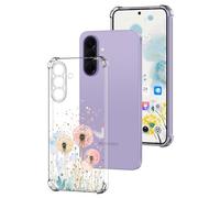 DiaryTown Funda para Samsung Galaxy A57 5G Transparente Carcasa Lindo Diseño Mujer Niñas Case Silicona Bumper Antigolpes Protectora Cover Elegante Simple Caso para Galaxy A57 5G, Diente de león
