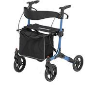 Días 09 155 8576 Pulse 4 Rueda Andador Con fácil sistema de bloqueo ajustable y construido en asiento, color azul