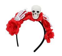 Dias Des Los Muerto Costume Halloween Fancy Dress Cosplay Day of the Deads Accessory Sugar Skull Headband Day of the Deads Costume