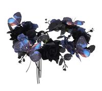 Dias Des Los Muerto - Diadema para mujer, diseño de rosas y flores, disfraz de Halloween, Día de los Muertos, cosplay, Halloween, Día de los Muertos, disfraz de fiesta