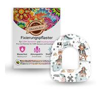 Diasticker® Ahoy Pirates 5 parches para Omnipod, impermeable, agradable al tacto, transpirable, agarre fuerte, adhesivo para fijación de vainas