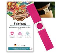 Diasticker® | Freestyle Libre 3 - Cinta de fijación | Flexible - Resistente al agua - Sujeción fuerte | Protección de sensor, Fijación para Freestyle Libre Sensor | Soporte: Blanco (Mediano: 25-35 cm,