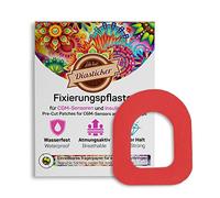 Diasticker® | Omnipod - Parche de fijación para pod (20 piezas, Rojo) | Impermeable - Transpirable - Sujeción fuerte | Bomba Parche, Fijación, Cinta, Esparadrapo, Yeso de fijación