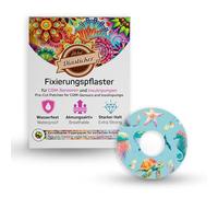 Diasticker® Parche de diseño para Freestyle Libre 3 (5 unidades, animales marinos), impermeable, agradable al tacto, transpirable, agarre fuerte, parches de fijación adhesivos, fijación de sensores
