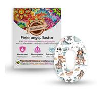 Diasticker® | Parche para sensor Dexcom G6 (10 unidades, Ahoy Pirates) | resistente al agua, agradable para la piel, transpirable, agarre fuerte | parches de fijación adhesivos, fijación del sensor