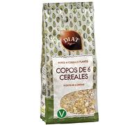 DIAT Radisson - Copos de 6 Cereales | Sin Azúcar Añadido | Alto contenido en Fibra | Copos de Trigo, Avena, Centeno, Cebada, Maíz y Arroz | Copos de Cereales sin Azúcar