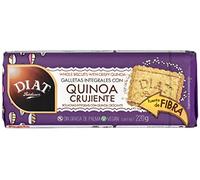 DIAT Radisson - Galletas Integrales con Quinoa Crujiente | Fuente de Fibra | Galletas sin Huevo y sin Lactosa | Galletas Veganas con Quinoa | Bajas en Grasas Saturadas