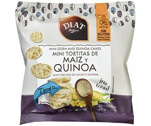 DIAT Radisson Mini Tortitas de Maíz y Quinoa Sin Gluten | Tortitas ligeras | Snack saludable | Producto Gluten Free | Bajo en grasas |Apto para Veganos | Maíz no GMO