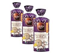 DIAT Radisson Tortitas de Arroz Sin Gluten | Arroz Integral con Quinoa |Panqueques de Arroz Integral Inflado| Tortitas de arroz integral | Producto Gluten Free | Fuente de Fibra | Apto para Veganos