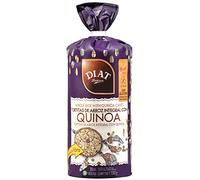 DIAT Radisson Tortitas de Arroz Sin Gluten | Arroz Integral con Quinoa |Panqueques de Arroz Integral Inflado| Tortitas de arroz integral | Producto Gluten Free | Fuente de Fibra | Apto para Veganos