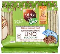 DIAT Radisson Tostadas de Lino BIO Sin Gluten | Ligeras de Arroz, Maíz y Lino | Tostadas Ecológicas | Apto para Veganos | Producto Gluten Free | Producto Bio | Sin azúcar añadido