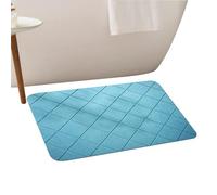 Diatomaceous Earth, Shower Mat Rug, Non-Slip Bathroom Anti-Skid Pad for Kitchen Floor Hotel Pool Washroom Toilet SPA Area with Fast Drying Absorbent Texture Geometric Design