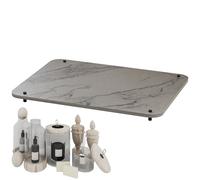 Diatomaceous Earth Sink Mat, Quick Drying Sink Tray, 15.75x11.81x1.38 Inches Super Absorbent Diatomite, Instant Dry Sinks Organizer for Vanity, Countertop, Bottles, Sponge, Soap and Bathroom Use