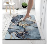 Diatomita Piedra Alfombra de Baño Antideslizante Anti Moho Secado Rápido Alfombra de Ducha Diatomita Mármol Oro Piedra Alfombra de Baño Goma Absorbente Alfombrillas de Baño