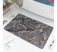 Diatomita Piedra Alfombra de Baño Antideslizante Anti Moho Secado Rápido Alfombra de Ducha Diatomita Mármol Oro Piedra Alfombra de Baño Goma Absorbente Alfombrillas de Baño
