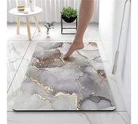 Diatomita Piedra Alfombra de Baño Antideslizante Anti Moho Secado Rápido Alfombra de Ducha Diatomita Mármol Oro Piedra Alfombra de Baño Goma Absorbente Alfombrillas de Baño