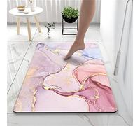 Diatomita Piedra Alfombra de Baño Antideslizante Anti Moho Secado Rápido Alfombra de Ducha Diatomita Mármol Oro Piedra Alfombra de Baño Goma Absorbente Alfombrillas de Baño