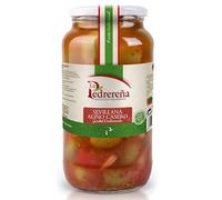 Diaz Cadenas | Aceitunas Partidas Caseras 940g | Aceitunas Verdes Estilo Casero Aliñadas Sabor Tradicional en Tarro
