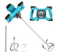 Dibaful Agitador manual de 3500 W, diámetro de 115 mm, cesta agitadora, regulación de la velocidad de 6 velocidades, mecanismo de agitación, alojamiento de mortero, M14, agitador de hormigón para