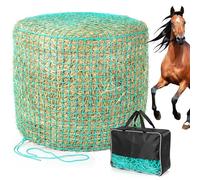 Dibaful Red para heno para caballos, 150 cm de diámetro, 150 cm de altura, ancho de malla 4,5 x 4,5 cm, alimentación estable para caballos, red de pacas redondas, adecuada para pacas de heno