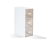 DIBALIYI 1PCS Plástico Caja Infusiones, Tapa Transparente Caja para Te, Cajaa De Te de Fácil Acceso, Organizador Infusiones con 3 Compartimentos para Café, Azúcar (1PCS)