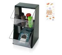 DIBALIYI Plástico Caja Infusiones, Transparente Caja Para Te, Caja de Te de Fácil Acceso (1PCS Verde)