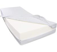 Dibapur® Colchón de espuma fría R45H6, muy resistente, hasta aprox. 200 kg, funda de tejido doble, altura total: 25 cm (90 x 200 cm)