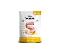 Dibaq Sense Cat Bites Grain Free, alimento Completo, bocaditos en Salsa para Gatos, (1 ud x 100 gr) (Pavo)