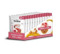 DIBAQ Sense Cat Bites Grain Free, alimento Completo, bocaditos en Salsa para Gatos, (12 uds x 100 gr) (Atún)