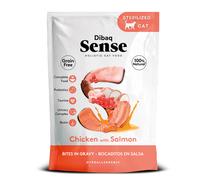 Dibaq Sense Gato Adult Bocaditos de Pollo con Salmón en Salsa Sobres 100 gr