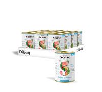Dibaq Sense Grain Free Salmón y Pavo Cachorros, 12 uds x 380 gr