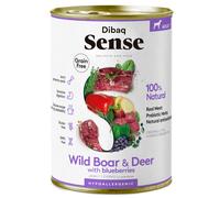 Dibaq Sense Perro Adult Grain Free Salvaje Ciervo y Jabalí Latas 24 x 380 gr