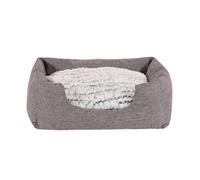 dibea, Cama de perro en tela mezcla, Cómodo sofá, gris, 60 x 50 cm
